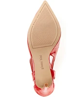 Gianni Bini Teagan Patent Cut-Out Ankle Strap Pointed Toe Pumps