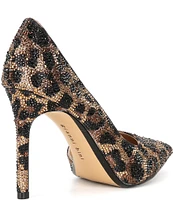 Gianni Bini TherryTwo Leopard Rhinestone d'Orsay Dress Pumps