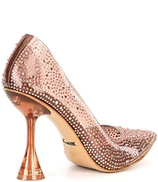 Gianni Bini Valera Rhinestone Clear Pointed Toe D'Orsay Pumps