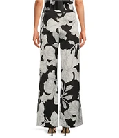 Gianni Bini x Caelynn Bell Allie Floral Printed Satin Trouser Pant