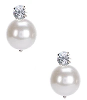 Gianni Bini x DANNIJO Erin Pearl Crystal Statement Stud Earrings