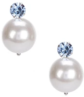 Gianni Bini x DANNIJO Erin Pearl Crystal Statement Stud Earrings