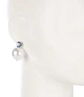 Gianni Bini x DANNIJO Erin Pearl Crystal Statement Stud Earrings