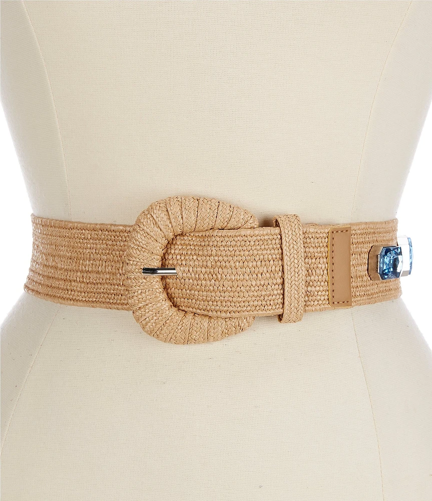 Gianni Bini x DANNIJO Jewel Embellished Stretch Fabric Belt