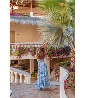 Gianni Bini x Shea Leigh Mills Bre Floral Printed Georgette Ruffle Dress