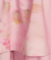 Gianni Bini x Shea Leigh Mills Dolly Printed Sateen Tiered Dress