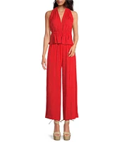 Gianni Bini x Shea Leigh Mills Spritz Jacquard Coordinating Halter Top