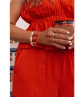 Gianni Bini x Shea Leigh Mills Spritz Jacquard Coordinating Halter Top