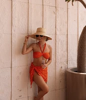 Gianni Bini x Shea Leigh Mills Spritz Lace Textured Sarong Cover-Up