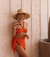 Gianni Bini x Shea Leigh Mills Spritz Lace Textured Sarong Cover-Up