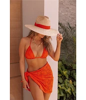 Gianni Bini x Shea Leigh Mills Spritz Lace Textured Sarong Cover-Up
