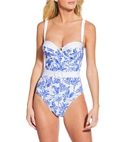Gianni Bini x Shea Leigh Mills Waterloo Belted Underwire One Piece Swimsuit