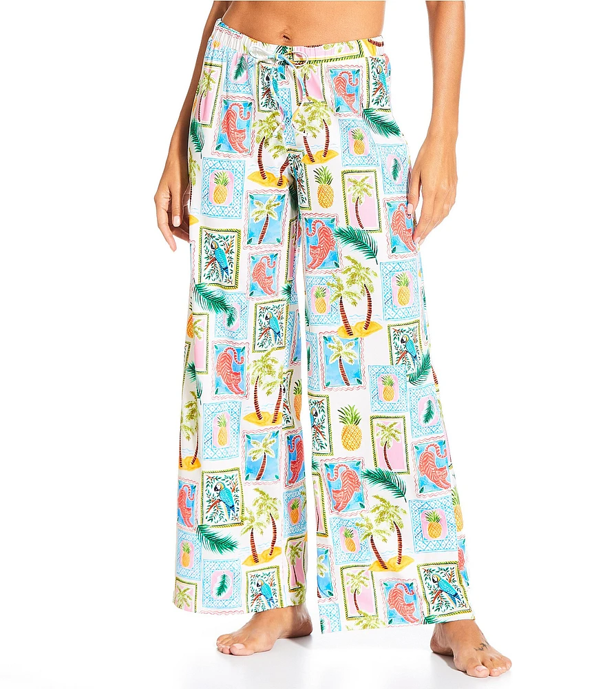 Gibson & Latimer Destination Vacation Swim Fabric Pant Swim Cover-Up