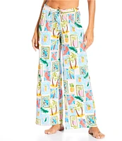 Gibson & Latimer Destination Vacation Swim Fabric Pant Swim Cover-Up