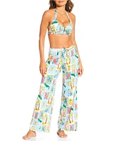 Gibson & Latimer Destination Vacation Swim Fabric Pant Swim Cover-Up