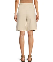 Gibson & Latimer High Rise Pleated Walking Bermuda Trouser Short