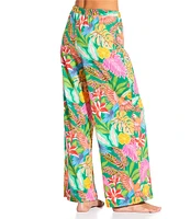 Gibson & Latimer Jungle Life Swim Fabric Pant Swim Cover-Up