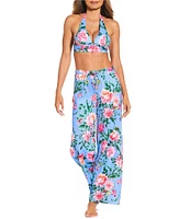 Gibson & Latimer Milan Garden Swim Fabric Pant Cover-Up