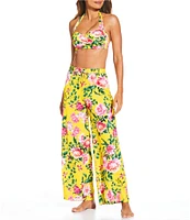 Gibson & Latimer Milan Garden Swim Fabric Pant Cover-Up