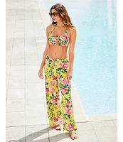 Gibson & Latimer Milan Garden Swim Fabric Pant Cover-Up