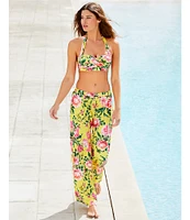 Gibson & Latimer Milan Garden Swim Fabric Pant Cover-Up
