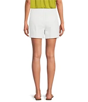 Gibson & Latimer Perfect Fit Denim Mid Rise Pleated Shorts