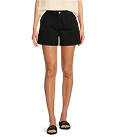 Gibson & Latimer Perfect Fit Denim Mid Rise Pleated Shorts