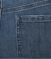 Gibson & Latimer Perfect Fit Denim Mid Rise Wide Ankle Leg Split Side Hem Palazzo Jeans