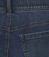 Gibson & Latimer Perfect Fit Wash Twill Denim High Rise Roll Cuff Shorts