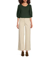 Gibson & Latimer Perfect Fit Palazzo Twill Pants