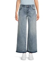 Gibson & Latimer Perfect Fit Palazzo Twill Denim Ankle Jeans