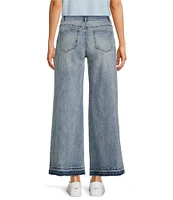 Gibson & Latimer Perfect Fit Palazzo Twill Denim Ankle Jeans
