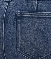 Gibson & Latimer Perfect Fit Stonewash Denim Mid Rise Tie Waist Shorts