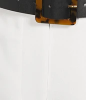 Gibson & Latimer Woven Belted Regular Rise Pleated Trouser Coordinating Shorts