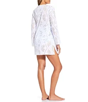 Gibson & Latimer Solid Eyelet Tunic Dress Cover-Up