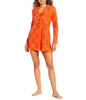 Gibson & Latimer Solid Eyelet Tunic Dress Cover-Up