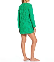 Gibson & Latimer Solid Eyelet Tunic Dress Cover-Up