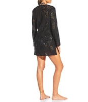 Gibson & Latimer Solid Eyelet Tunic Dress Cover-Up