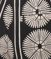 Gibson & Latimer Woven Fan Print High Rise Wide Leg Full Length Coordinating Pants