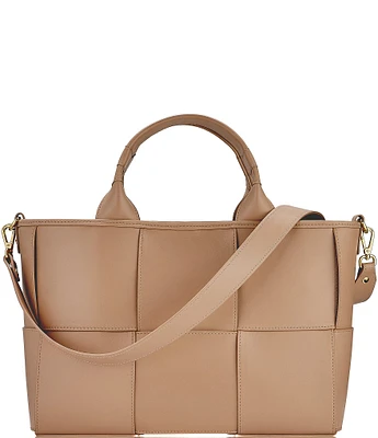 Gigi New York Sylvie Woven Leather Satchel Bag