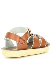 Saltwater Sandals by Hoy Girls' Swimmer Water-Friendly Leather Sandals (Toddler)