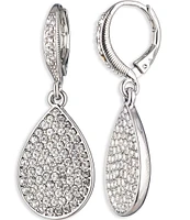 Givenchy Crystal Pave Pear Drop Earrings