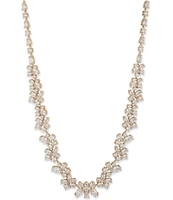 Givenchy Gold Tone Crystal Collar Necklace