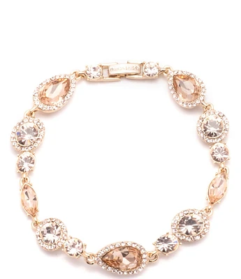 Givenchy Gold Tone Stone Line Bracelet