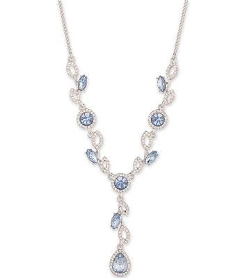 Givenchy Rhinestone Y Necklace