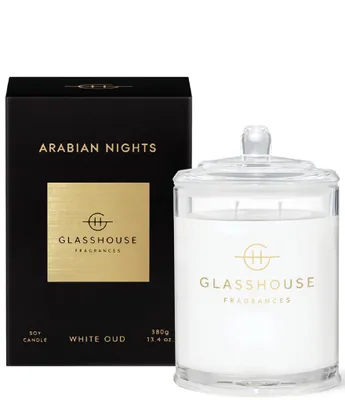 Glasshouse Fragrances Arabian Nights White Oud 13.4 oz. Triple Scented Candle