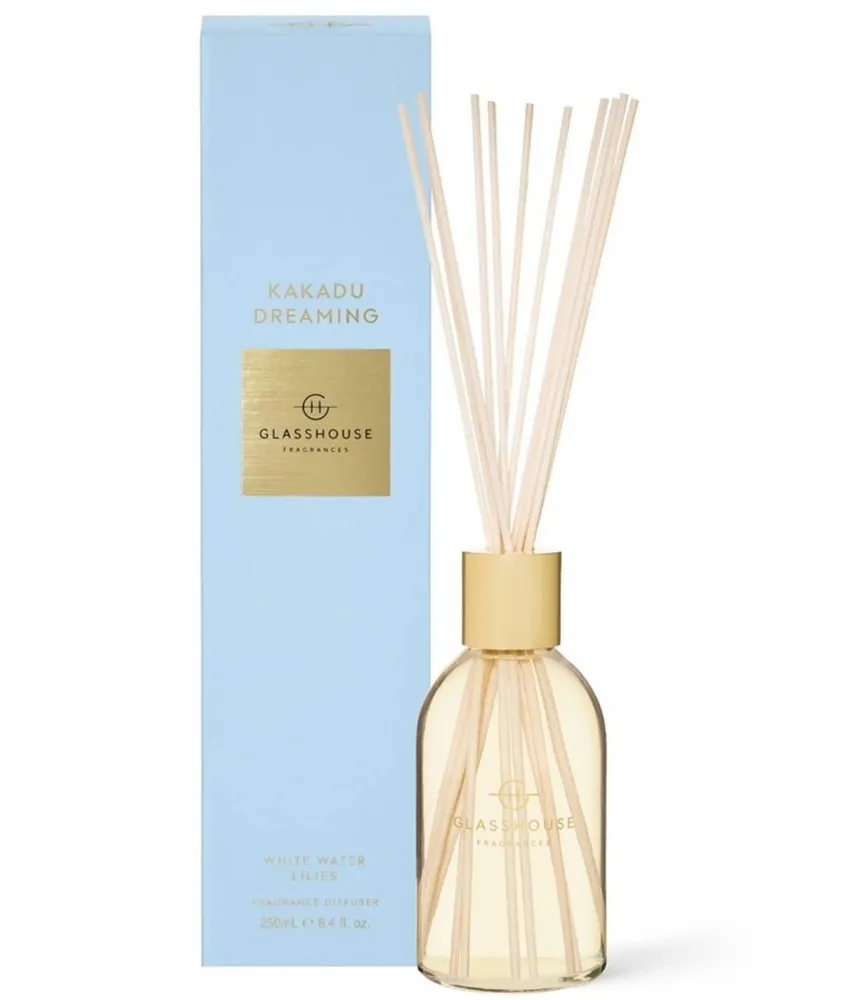 Glasshouse Fragrances Kakadu Dreaming White Water Lilies 8.4 fl. oz. Fragrance Diffuser