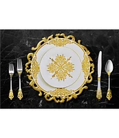 Godinger 20th Century Baroque Bone China 12-Piece Dinnerware Set