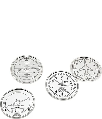 Godinger Airplane Coasters, Set of 4