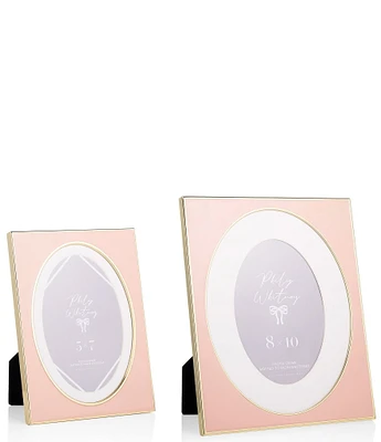 Godinger Cara Pink Enamel Photo Frames, Set of 2